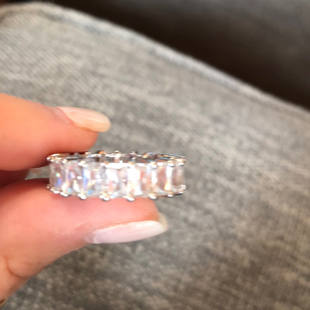 Crystal eternity ring